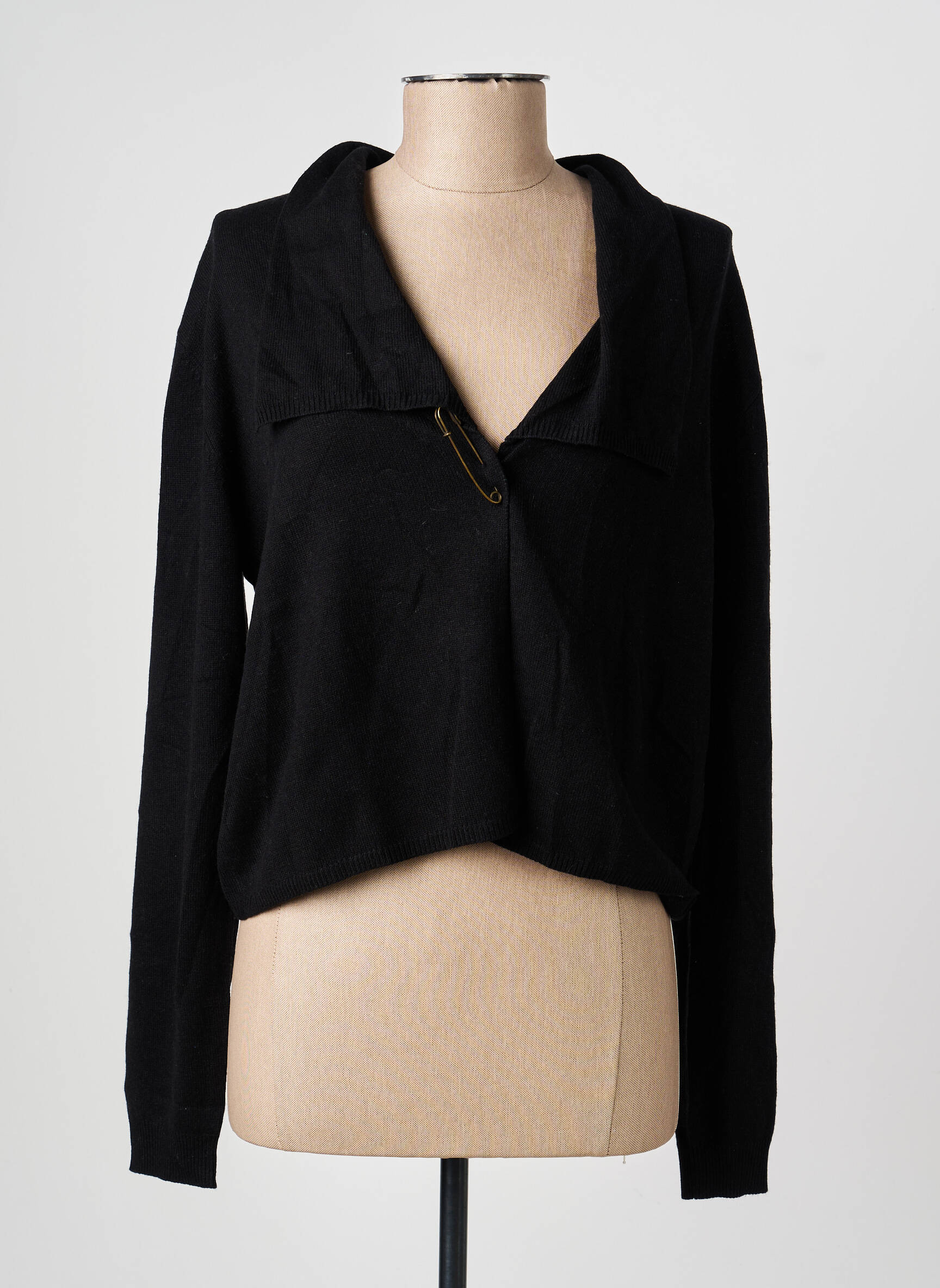 Gilet manches longues stretch noir KATMAI femme