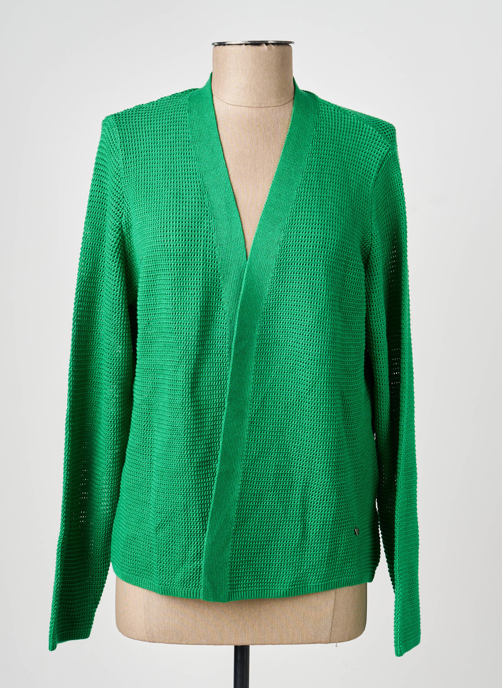 Gilet manches longues stretch vert RABE femme