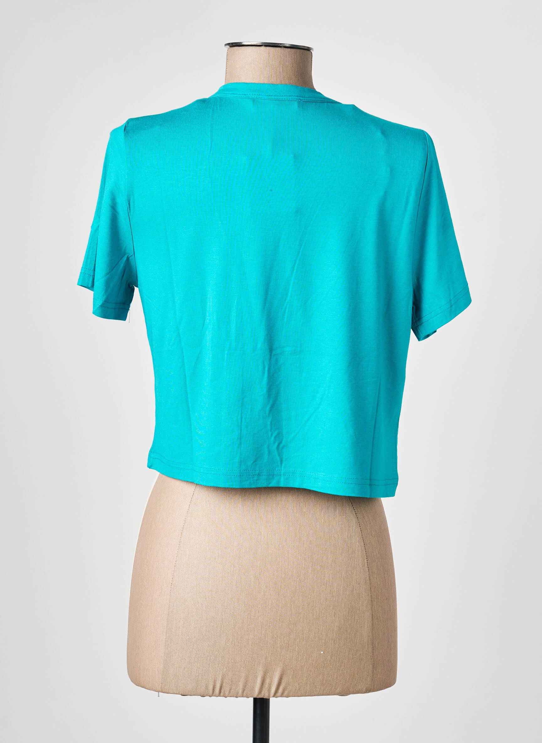 Gilet manches courtes col v bleu CHRISTINE LAURE femme