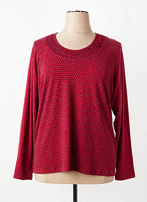 T-shirt manches longues manches longues rouge GRIFFON femme