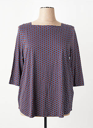 T-shirt manches 3/4 manches 3/4 bleu OLSEN femme