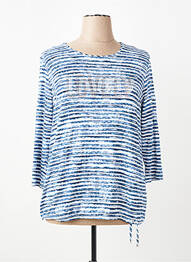 T-shirt manches 3/4 manches 3/4 bleu RABE femme