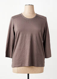 T-shirt manches 3/4 manches 3/4 marron RABE femme