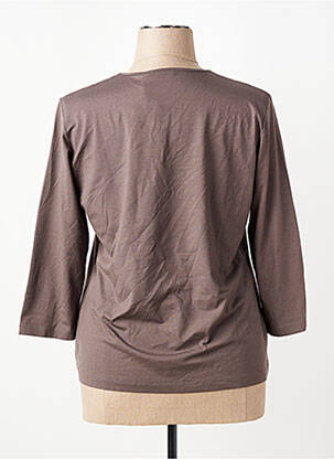 T-shirt manches 3/4 manches 3/4 marron RABE femme