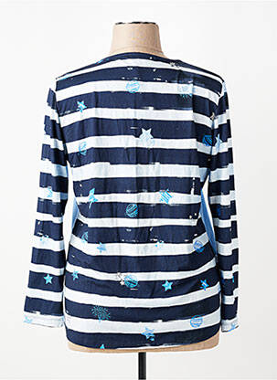 T-shirt manches longues manches longues bleu THOMAS RABE femme