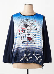 T-shirt manches longues manches longues bleu THOMAS RABE femme