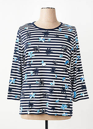 T-shirt manches 3/4 manches 3/4 bleu RABE femme
