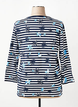 T-shirt manches 3/4 manches 3/4 bleu RABE femme