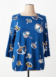 T-shirt manches 3/4 manches 3/4 bleu RABE femme