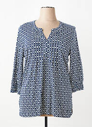 T-shirt manches 3/4 manches 3/4 bleu OLSEN femme