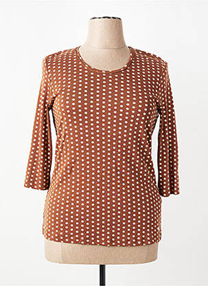 T-shirt manches 3/4 manches 3/4 marron OLSEN femme