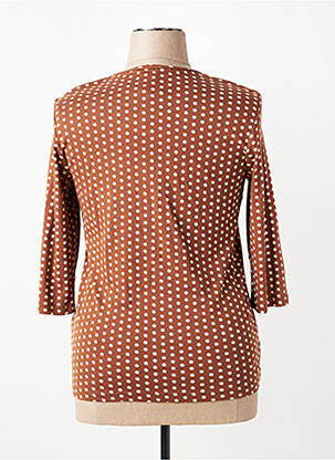 T-shirt manches 3/4 manches 3/4 marron OLSEN femme