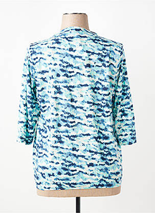 T-shirt manches 3/4 manches 3/4 bleu OLSEN femme