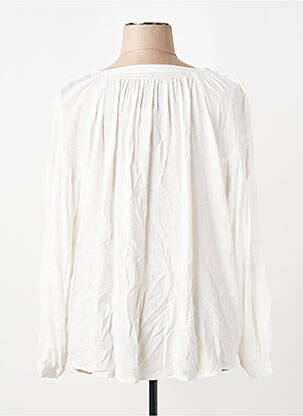 Chemisier tissage crêpe manches longues blanc OLSEN femme