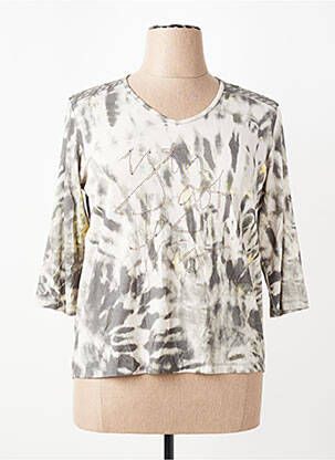T-shirt manches 3/4 manches 3/4 vert THOMAS RABE femme