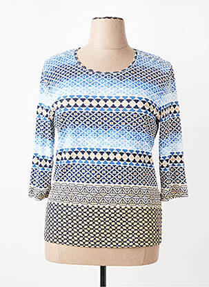 T-shirt manches 3/4 manches 3/4 bleu OLSEN femme