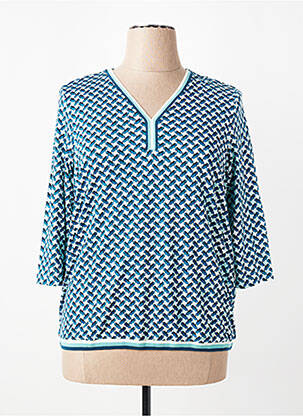 T-shirt manches 3/4 manches 3/4 vert OLSEN femme