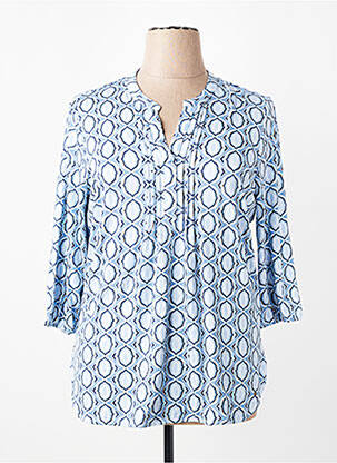T-shirt manches 3/4 manches 3/4 bleu OLSEN femme