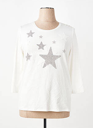 T-shirt manches 3/4 manches 3/4 beige THOMAS RABE femme