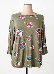 T-shirt manches 3/4 manches 3/4 vert RABE femme