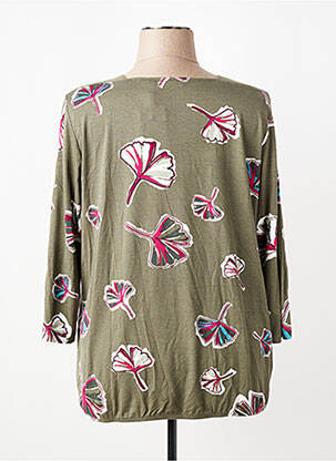 T-shirt manches 3/4 manches 3/4 vert RABE femme