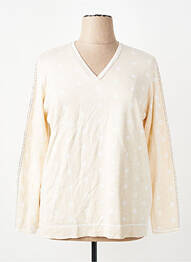 Pull coupe cintrée manches longues beige OLSEN femme