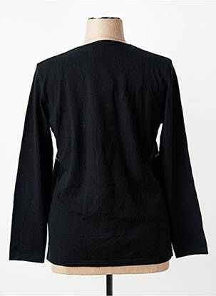 Pull coupe cintrée manches longues noir RABE femme