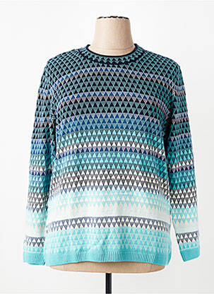Pull stretch manches longues bleu OLSEN femme