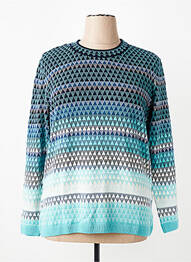 Pull stretch manches longues bleu OLSEN femme