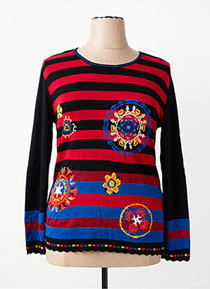 Pull coupe cintrée manches longues noir PAUSE CAFE femme