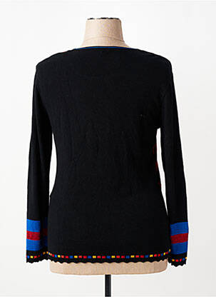 Pull coupe cintrée manches longues noir PAUSE CAFE femme