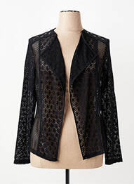 Gilet manches longues coupe cintrée noir PAUSE CAFE femme