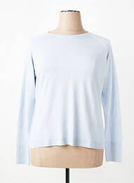 Pull tissage chiné manches longues bleu ESCORPION femme