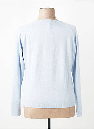 Pull tissage chiné manches longues bleu ESCORPION femme