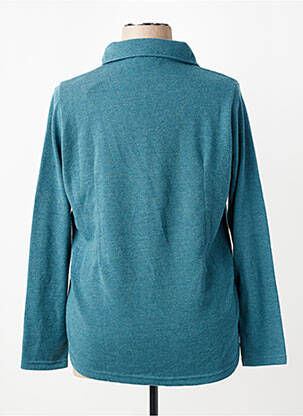 Chemisier coupe cintrée manches longues vert I.ODENA femme