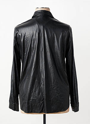 Chemisier coupe cintrée manches longues noir TONI femme