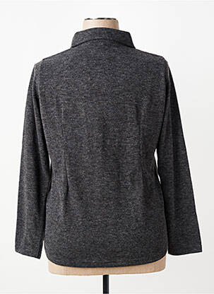 Chemisier coupe cintrée manches longues gris I.ODENA femme
