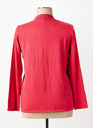 Pull coupe cintrée manches longues rouge TELMAIL femme