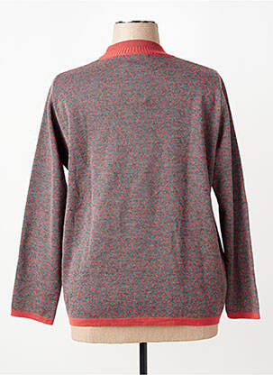 Pull coupe cintrée manches longues orange I.ODENA femme