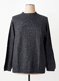 Pull tissage chiné manches longues gris ESCORPION femme