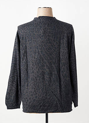 Pull tissage chiné manches longues gris ESCORPION femme