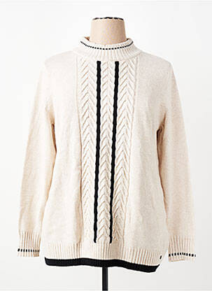 Pull resserrée sur le bas manches longues beige OLSEN femme