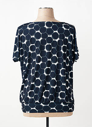T-shirt stretch manches courtes bleu BIANCA femme