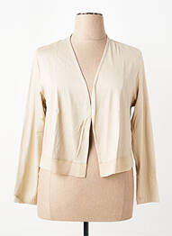 Gilet manches longues stretch beige THOMAS RABE femme
