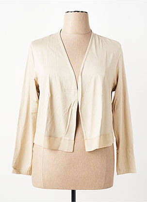 Gilet manches longues stretch beige THOMAS RABE femme
