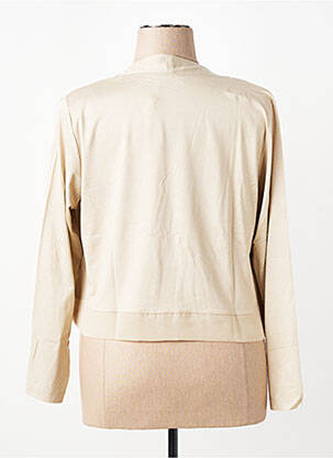 Gilet manches longues stretch beige THOMAS RABE femme