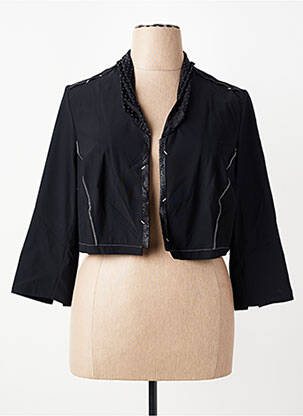 Boléro tissage crêpe noir CHRISTINE LAURE femme