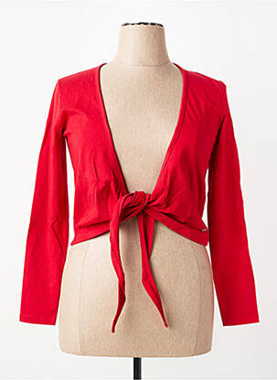 Gilet manches longues stretch rouge KATMAI femme