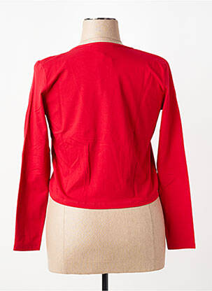 Gilet manches longues stretch rouge KATMAI femme