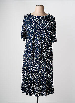 Ensemble jupe coupe fluide bleu GRIFFON femme